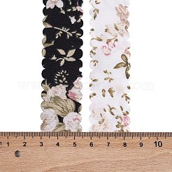 Ruban imprimé fleur en polyester&nbsp;OCOR-A008-04