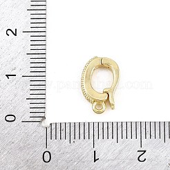 Messing Micro Pave klare Zirkonia Falte über Verschlüsse&nbsp;KK-H268-08G
