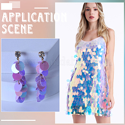 Подвески из пвх с пайетками&nbsp;KY-WH0083-009C