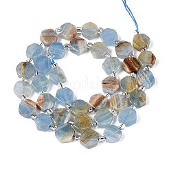 Нити из натурального голубого кальцита&nbsp;G-P534-A24-01