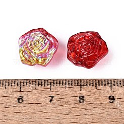Chapelets de perles en verre transparent électrolytique&nbsp;X-EGLA-N056-02A-06