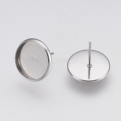 Серьги-гвоздики из нержавеющей стали 202&nbsp;LS-X-STAS-I088-E-02P