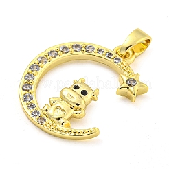 Pendentifs en laiton zircon cubique transparent&nbsp;FIND-Z044-03C