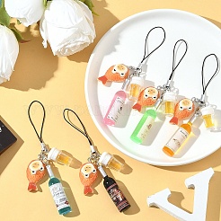 5 шт. резиновые ремешки для мобильного телефона&nbsp;HJEW-YW00291