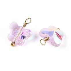 Подвески-бабочки из гальванического стекла&nbsp;STAS-N110-12G