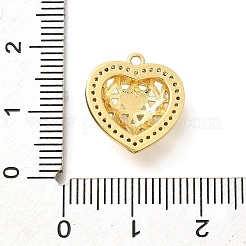 Латунные микро проложить кубического циркония подвески&nbsp;KK-U048-10G