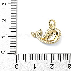 Латунные микропаве прозрачные подвески с фианитом&nbsp;KK-F925-01G-02