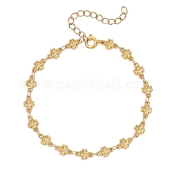 Браслеты-цепочки в форме клевера из нержавеющей стали 304 для женщин&nbsp;BJEW-JB13431