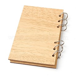 Деревянный свадебный блокнот для гостевых книг&nbsp;AJEW-H114-04