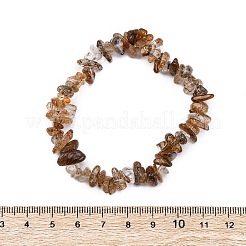 Stretch-Armbänder aus natürlichen Rutilquarz-Chip-Perlen für Frauen und Männer&nbsp;BJEW-L038-01A