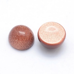 Cabochon Goldstone sintetici&nbsp;G-P393-R24-6mm