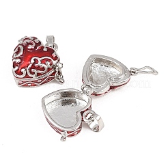 Сердце латунь эмаль коробки молитве подвески&nbsp;KK-24X21