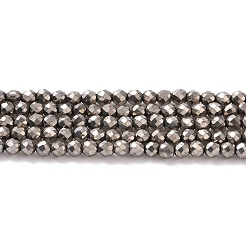 Chapelets de perles en verre électroplaqué&nbsp;GLAA-H021-01A-FP12