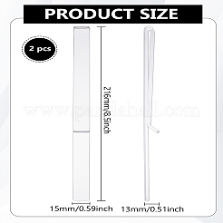 2 clip per leggio in acrilico trasparente&nbsp;AJEW-LP0001-36