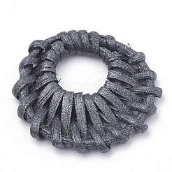 Ciondolo a mano canna dipinta / pendenti intrecciati in rattan&nbsp;WOVE-N007-03A