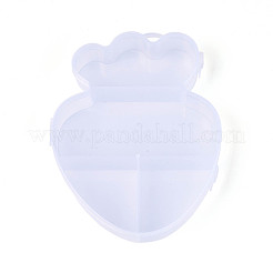 Пластиковые контейнеры для хранения бусинок с сеткой «клубника 4» с откидной крышкой&nbsp;CON-T001-08