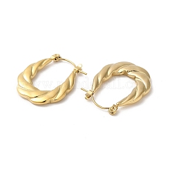 Серьги-кольца из нержавеющей стали 304 с покрытием стойки&nbsp;EJEW-Z026-39G