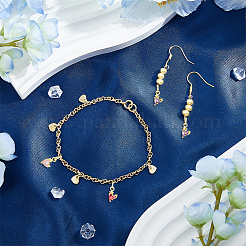 16 шт. 8-цветные латунные подвески с микропаве из кубического циркония&nbsp;KK-DC0003-76