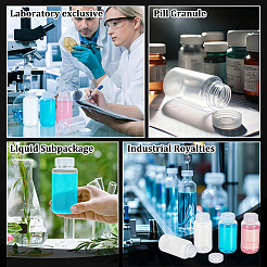 Flacons de réactifs de laboratoire en plastique à large ouverture&nbsp;CON-WH0089-195B-01