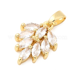 Латунные микро проложить кубического циркония подвески&nbsp;KK-G542-06G-02