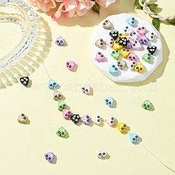 45 шт. 9-х цветные бусины из цинкового сплава&nbsp;FIND-CJ0003-85