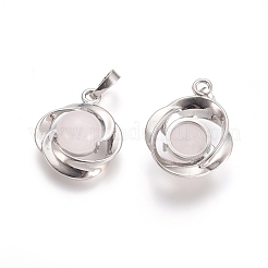 Природного розового кварца подвески&nbsp;G-L512-K08