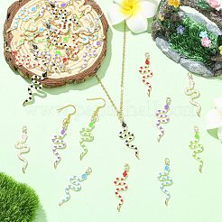 30 stücke 6 farben legierung strass anhänger&nbsp;RB-CJ0001-10