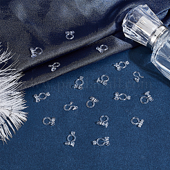 100 шт. 5 стиля пластиковых клипс для сережек&nbsp;KY-AR0001-30