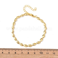 Браслеты из латунной цепочки для женщин&nbsp;BJEW-C140-08G