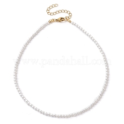 Collana di perle di conchiglia rotonde da 3 mm per donna&nbsp;NJEW-JN05077