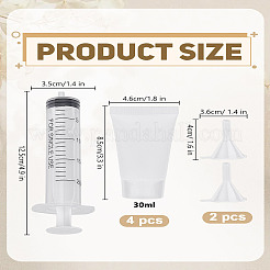 4шт набор пластиковых бутылок для выдавливания ПЭ&nbsp;MRMJ-LP0001-25