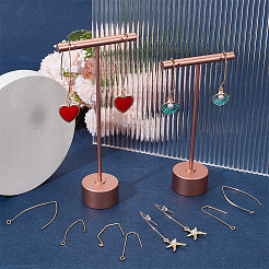 48 шт. 4 латунных крючка для сережек&nbsp;KK-BBC0012-34