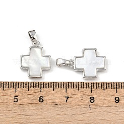 Подвески из натуральной латуни из ракушки пауа&nbsp;KK-U025-03P-01-1