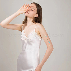 2 шт. двухцветный сплав браслеты-манжеты на плечо для женщин&nbsp;BJEW-CY0001-02