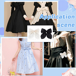 4 шт. 2-цветный бант из полиэстера для украшения&nbsp;DIY-MA0006-71