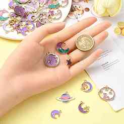 45шт 9 стиля подвески из сплава с эмалью&nbsp;ENAM-YW0004-13