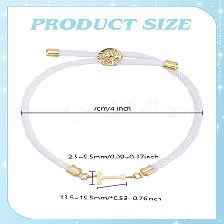 1 bracelet coulissant réglable en nylon pour femme&nbsp;BJEW-LP0001-33T-G