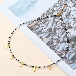 Collares de cuentas y conjuntos de collares con colgante&nbsp;NJEW-JN03076-03