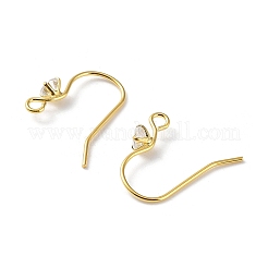 925 серебро с крючками для сережек из прозрачного циркония.&nbsp;STER-G036-16G