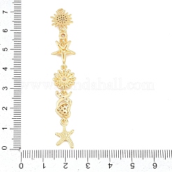 Gros pendentifs en laiton avec zircone cubique de micro pave&nbsp;KK-A297-04D-G