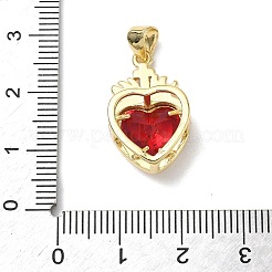 Латунь стекло кулоны&nbsp;X-KK-L253-28G-02