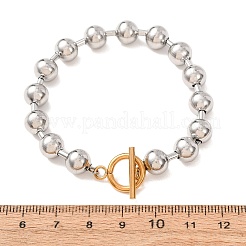 201 runde Edelstahl-Perlenarmbänder für Damen&nbsp;SA-CBA2E59-04P