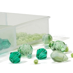 Наборы для изготовления ювелирных изделий из зеленой серии своими руками&nbsp;DIY-YW0003-05C