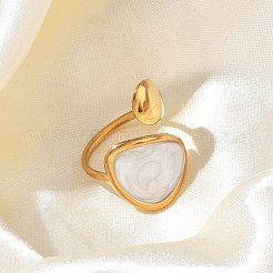 Offene Manschettenringe aus Edelstahl 304 für Damen&nbsp;RJEW-F208-02G-01