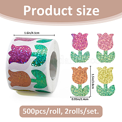 2 Rolle selbstklebende Aufkleber aus beschichtetem Papier&nbsp;STIC-FH0001-27C
