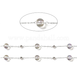 Chaînes de perles de rondelle de verre&nbsp;CHS-B004-01P