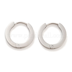 Orecchini a cerchio huggie in acciaio inossidabile 304 satinato anti-ossidazione per donna&nbsp;EJEW-C096-31C-P