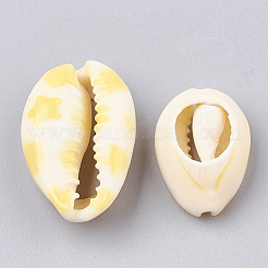 Perle di conchiglia stampate di ciprea&nbsp;SHEL-S274-03