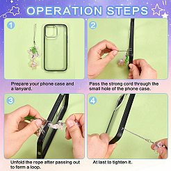 Ремешки для мобильных телефонов из латуни&nbsp;HJEW-SW00167-06