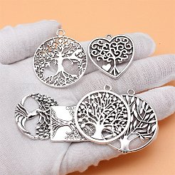 Colgantes de aleación de estilo tibetano 6pcs&nbsp;PW-WG3E7ED-01